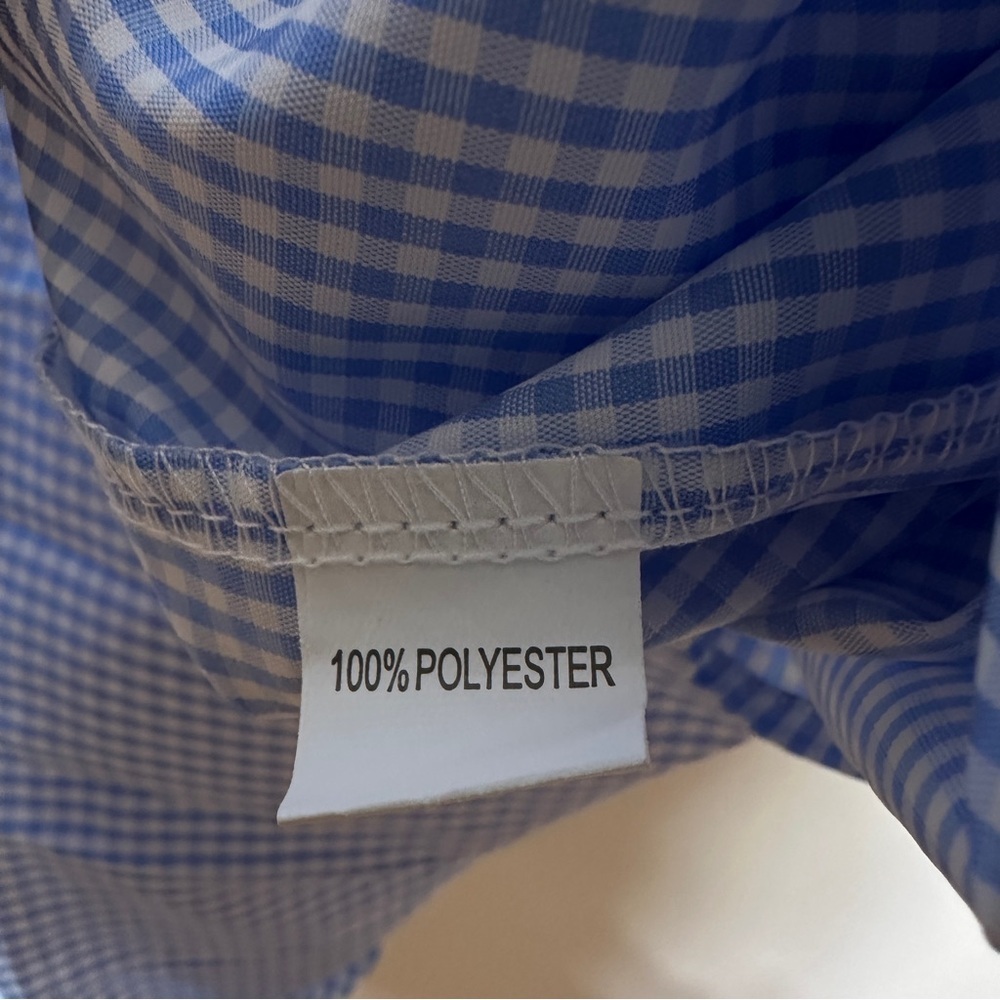 Cottagecore Blue Gingham Tiered Shirt Dress Mini S Cottagecore - Picture 7 of 7